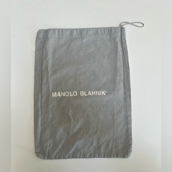 Manolo Blahnik Shoes - Manolo Blahnik Gray Dust Bag